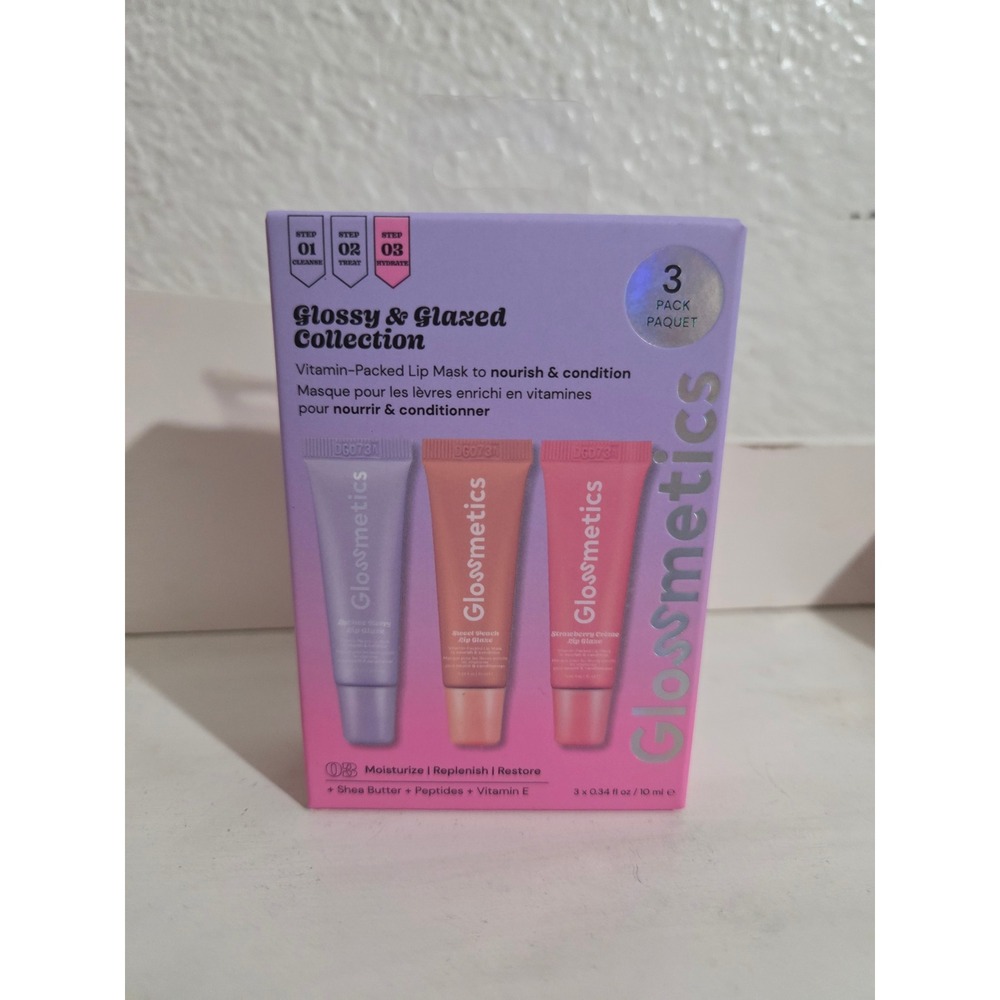 3 pack Glossy and Glazed collection Lip Mask